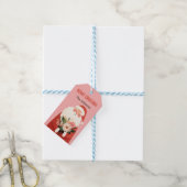 かわいい漫画サンタクロースフェスティバルフローラクリスマス ギフトタグ (より糸付き)