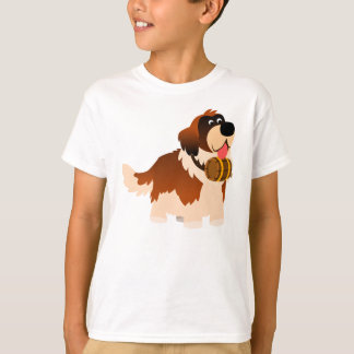 かわいい漫画サンバーナード子供Tシャツ Tシャツ