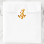 かわいい漫画ジャンプカンガルーのステッカー ラウンドシール (バッグ)