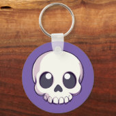 かわいい漫画スカルハロウィーン キーホルダー (裏面)
