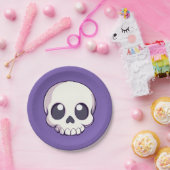 かわいい漫画スカルハロウィーン ペーパープレート (パーティー)