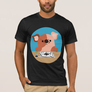 かわいい漫画スケッチピグレットTシャツ Tシャツ