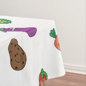 かわいい漫画スケッチ野菜パターン テーブルクロス (インサイチュ)