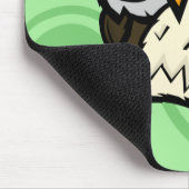 かわいい漫画スタイルフクロウ縦マウスパッド マウスパッド (コーナー)