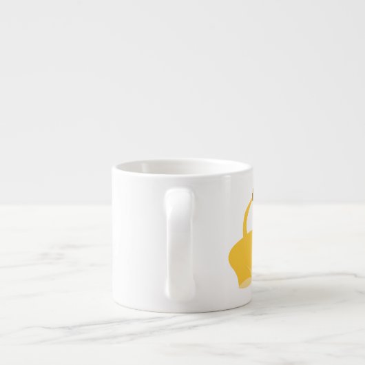 かわいい漫画ストレッチライオン専門マグカップ エスプレッソカップ (裏面)