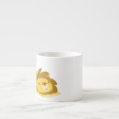 かわいい漫画ストレッチライオン専門マグカップ エスプレッソカップ (正面)