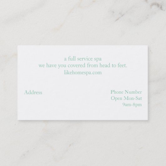 かわいい漫画スパ 名刺 (裏面)