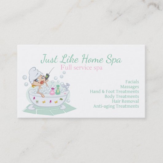 かわいい漫画スパ 名刺 (正面)