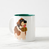 かわいい漫画セントバーナルマグ ツートーンマグカップ (正面左)