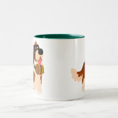 かわいい漫画セントバーナルマグ ツートーンマグカップ (中央)