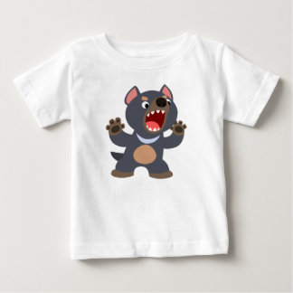 かわいい漫画タスマニアデビルベビーTシャツ ベビーTシャツ