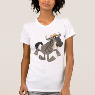 かわいい漫画タップ踊りワイルドビースト女性Tシャツ Tシャツ