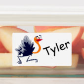 かわいい漫画ダチョウ ラベル (貼付)