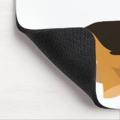 かわいい漫画ドイツの羊飼い犬のマウスパッド マウスパッド (コーナー)