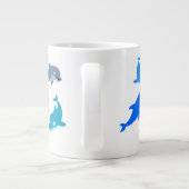 かわいい漫画ドルフィンポッド ジャンボコーヒーマグカップ (裏面)