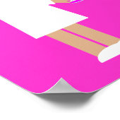 かわいい漫画ナース与えの子どもの薬 ポスター (角)