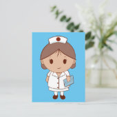 かわいい漫画ナース ポストカード (スタンド正面)