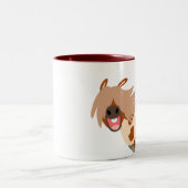 かわいい漫画ハッピーピンポニーマグ ツートーンマグカップ (中央)