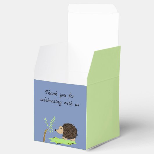 かわいい漫画ハリネズミありがとう フェイバーボックス (オープン)