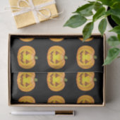 かわいい漫画ハロウィンジャックオランタンパンプキン 薄葉紙 (ギフト)