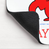 かわいい漫画ハートリフティングウェイトカーディオフィットネス マウスパッド (コーナー)