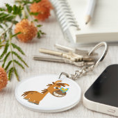 かわいい漫画バタフライポニーアクリルキーチェーン キーホルダー (正面右)