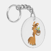 かわいい漫画バタフライポニーアクリルキーチェーン キーホルダー (正面左)