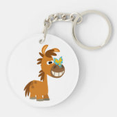 かわいい漫画バタフライポニーアクリルキーチェーン キーホルダー (裏面)