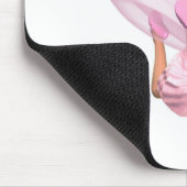 かわいい漫画バレリーナ妖精のピンク色 – ラウンジ マウスパッド (コーナー)