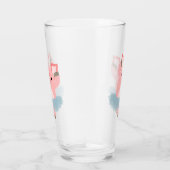 かわいい漫画バレリーナ豚 タンブラーグラス (右)