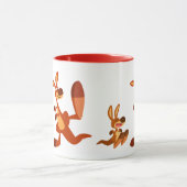 かわいい漫画パパカンガルー&ジョーイ マグカップ (中央)