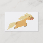 かわいい漫画パロミノポニー名刺 名刺 (裏面)