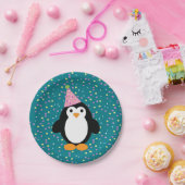 かわいい漫画パーティーペンギン ペーパープレート (パーティー)