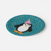 かわいい漫画パーティーペンギン ペーパープレート (アングル)