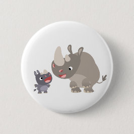 かわいい漫画ビッグサイとベビーサイ 缶バッジ