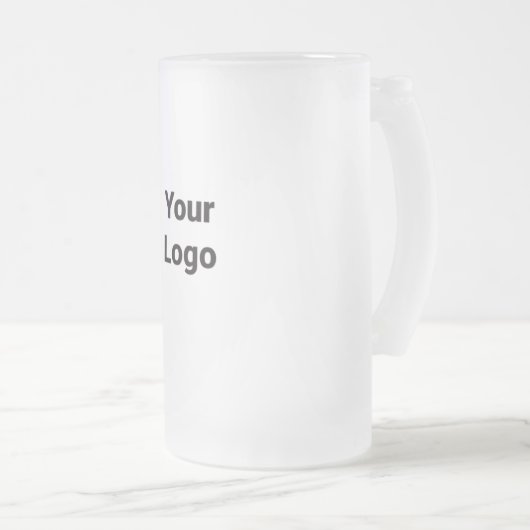 かわいい漫画ピンクのゲノムすりガラスのビールマグ フロストグラスビールジョッキ (正面右)