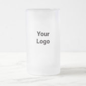 かわいい漫画ピンクのゲノムすりガラスのビールマグ フロストグラスビールジョッキ (中央)