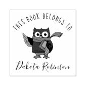 かわいい漫画フクロウ名前をカスタムするこの本は属している ラバースタンプ (インプリント)