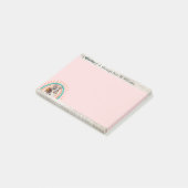 かわいい漫画フランスのブルドッグ新学期虹 ポストイット (アングル)