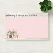 かわいい漫画フランスのブルドッグ新学期虹 ポストイット (オフィス)