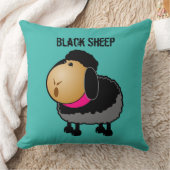 かわいい漫画ブラックシープスケッチ クッション (ブランケット)