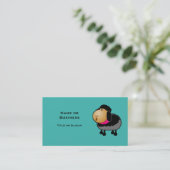 かわいい漫画ブラックシープスケッチ 名刺 (スタンド正面)