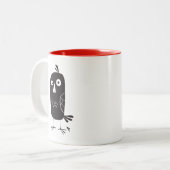 かわいい漫画ブラックバード2トーンコーヒーマグ ツートーンマグカップ (正面左)