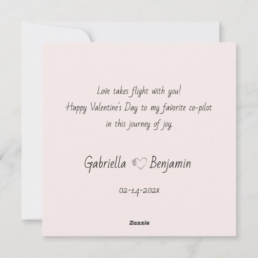 かわいい漫画ブルドッグ愛好家ハートバレンタインデー シーズンカード (裏面)