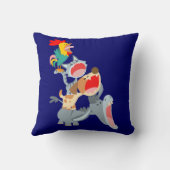 かわいい漫画ブレーメンタウンミュージシャン枕 クッション (裏面)