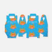 かわいい漫画ベビーカニブルー海名前をカスタムする フェイバーボックス (折り畳みなし)