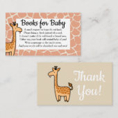 かわいい漫画ベビーキリン予約リクエスト エンクロージャーカード (正面/裏面)