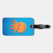 かわいい漫画ベビータコブルー海 ラゲッジタグ (裏面横)