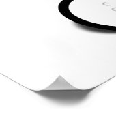 かわいい漫画ベビーパンダベアーゴルフ ポスター (角)