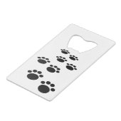 かわいい漫画ペットの歩道 クレジットカード栓抜き (正面アングル)